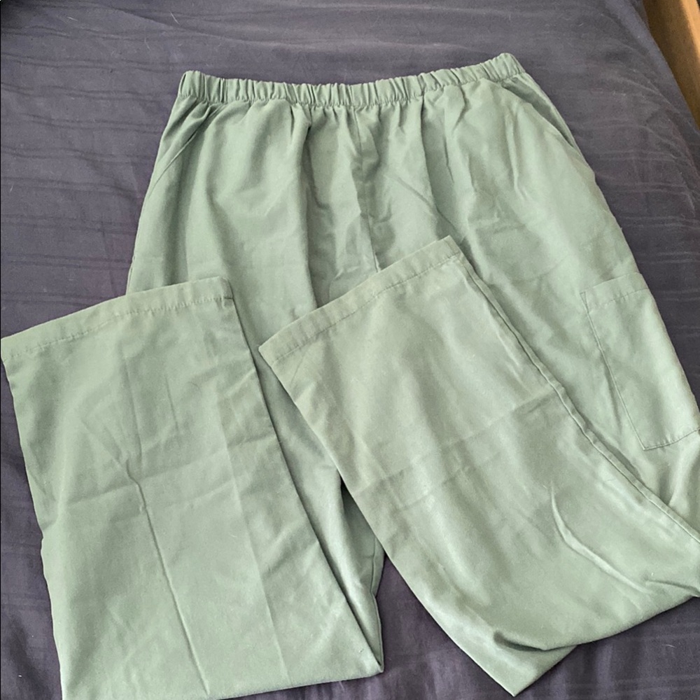 Dark Teal Scrub Pants - Options International - Medium